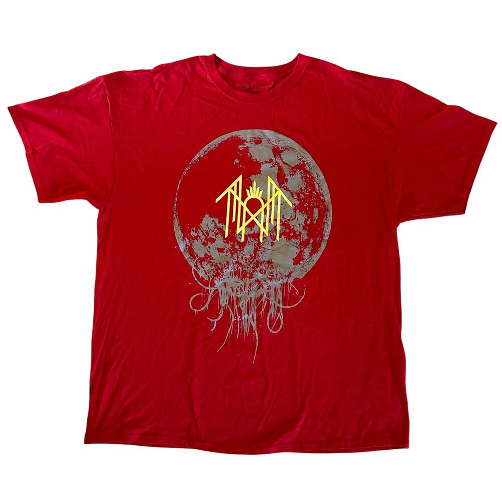 Sleep Token Men's Unisex Moon Filigree Graphic Red Band T-Shirt 2XL XXL NWOT
